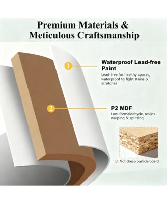 72" Freestanding Kitchen Pantry Cabinet Glass Door Adjustable Shelves