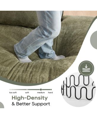 Modern Minimalist Modular Sectional Sofa with Right Facing Chaise