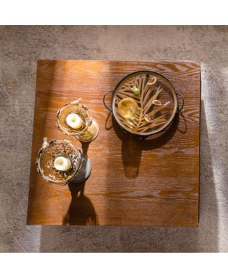 Square Coffee Table, Modern, No Assembly Required