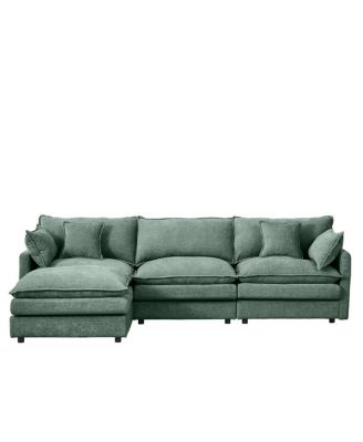 Modular Sectional Sofa, 102" L-Shaped Couch Set