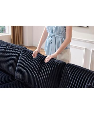 Double-seater Sofa, Comfortable Corduroy Fabric for Living Rooms