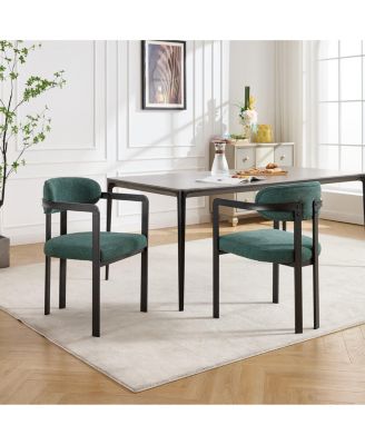  Modern Dining Room Chairs, Upholstered Boucle Kitchen Dining Chairs