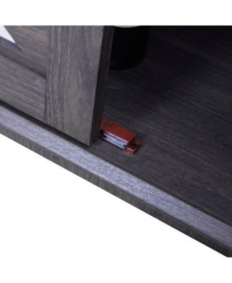 Elegant sideboard with 2 mirrored doors and storage