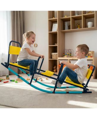 2 in 1 Teeter Totter Seesaw for Kids Age 3-8 for Indoor Outdoor