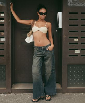 Women's Mega Riley Engineered Low-Rise Baggy Jeans