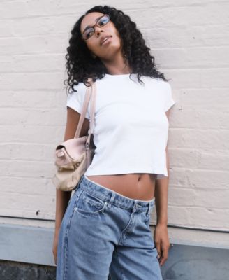 Women's Selena Lace Wide-Leg Baggy Jeans