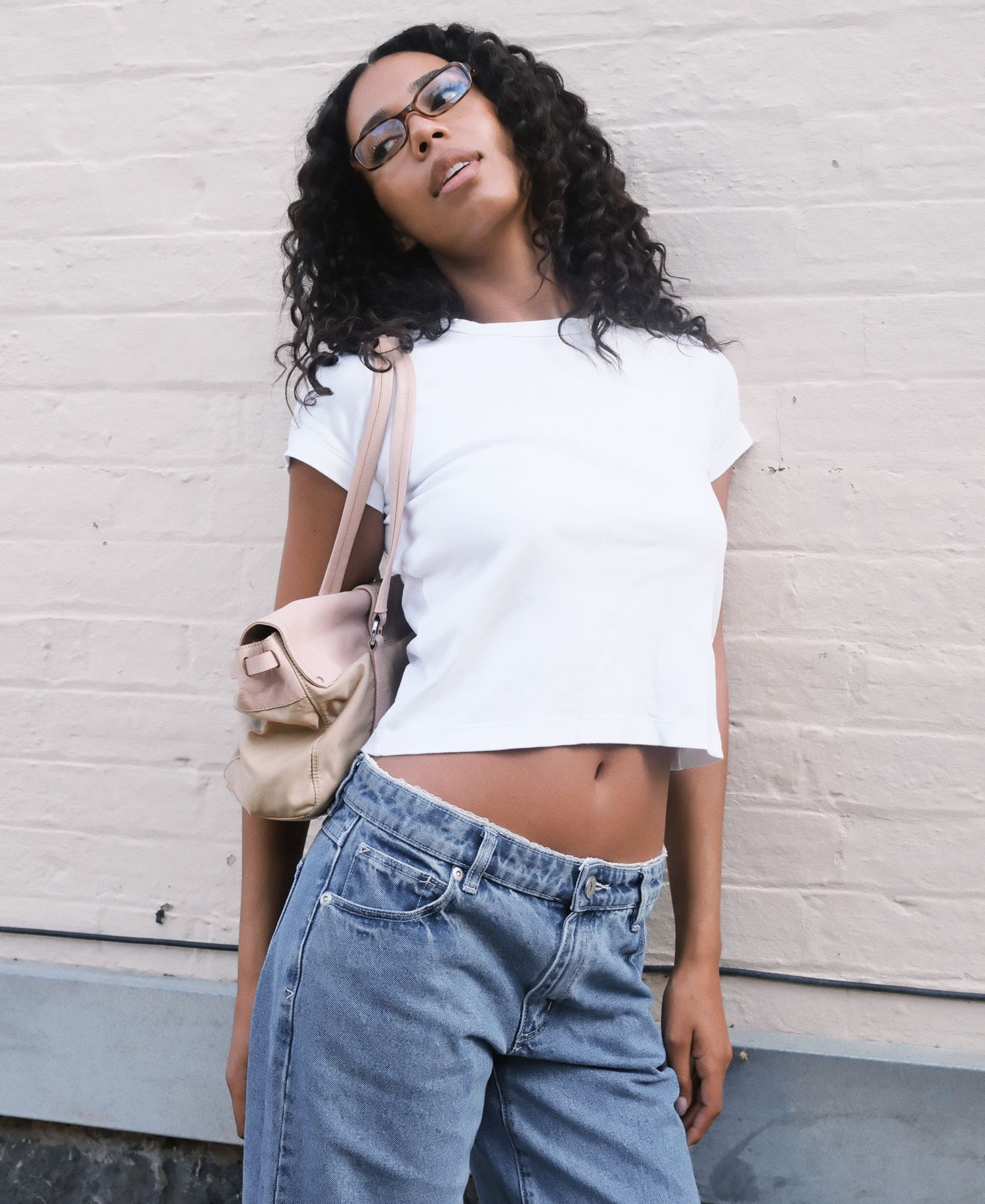 Women's Selena Lace Wide-Leg Baggy Jeans