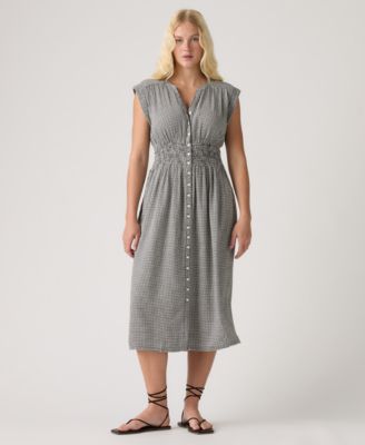 Women's Beatrice Button-Front Midi Dress