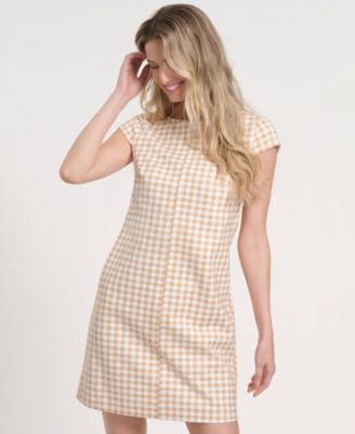 Women's Boat Neck Mini Dress