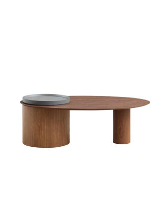 Modern Oval Luxury Coffee Table, Sophisticated Living Room Center Table