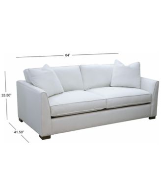 Corine 20" Upholstered Sofa with Toss Pillows