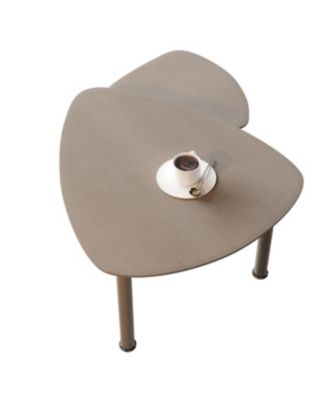 Streamdale 360 Rotatable Coffee Table for Living Room, Solid Wood Legs, Modern Apartment Furniture