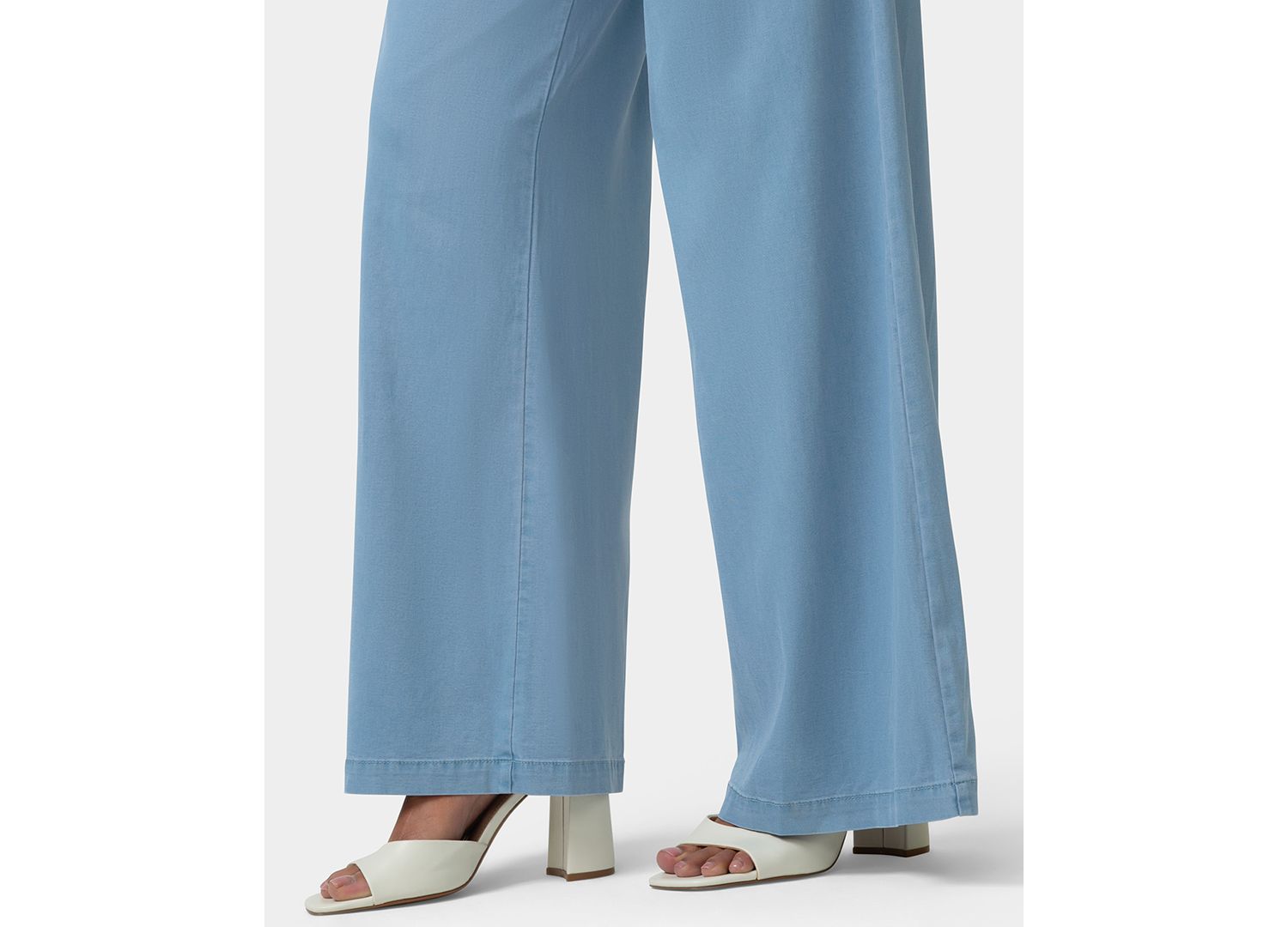 Women's Fluid Denim Palazzo Pant