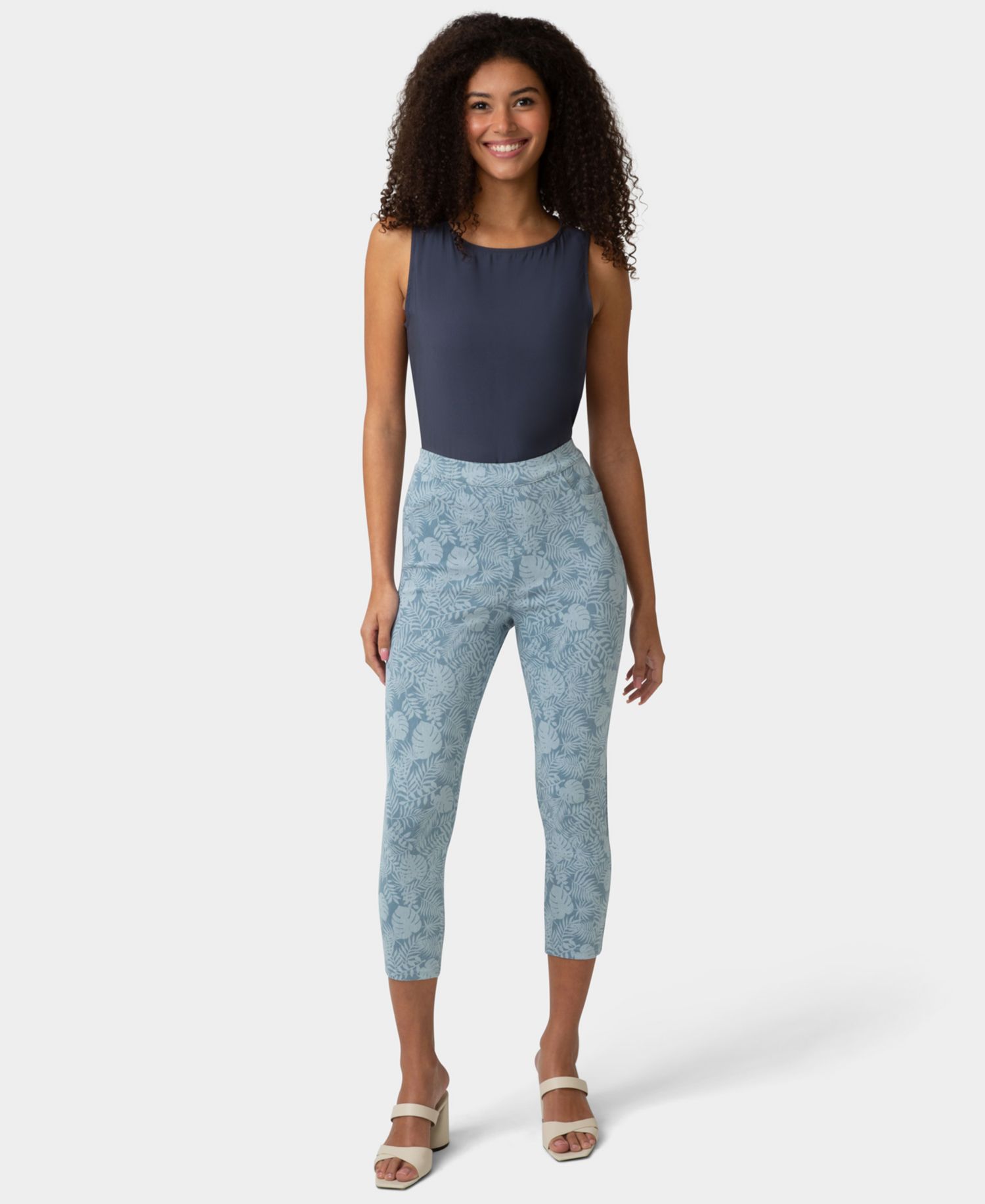 Women's Ultra Soft Denim High-Waist Capri Pant