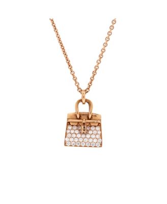 Pre-Owned HERMES Birkin Amulette NM Pendant Necklace