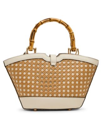 Rounded Medium Top Handle Tote Bag