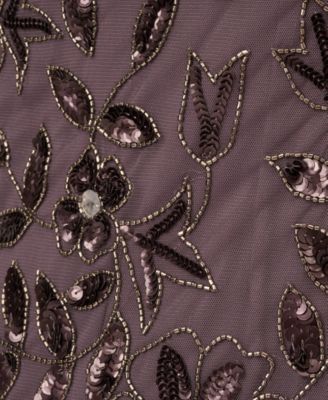 Adrianna Papel Women's Floral-Beaded Gown