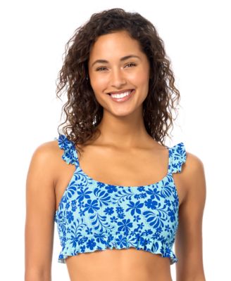 Women's Lily Scoop Neck Printed Swim Bikini Top