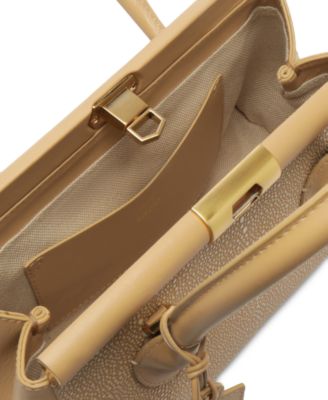 Morgan Small Turn-Lock Tote Bag