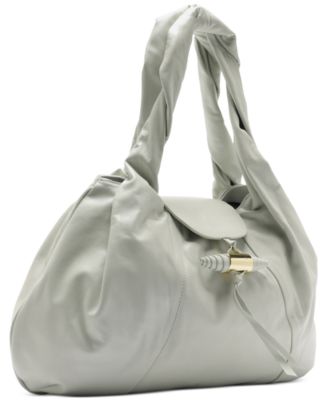 Rita Extra-Large Decorative Tassel Snap Button Hobo Bag