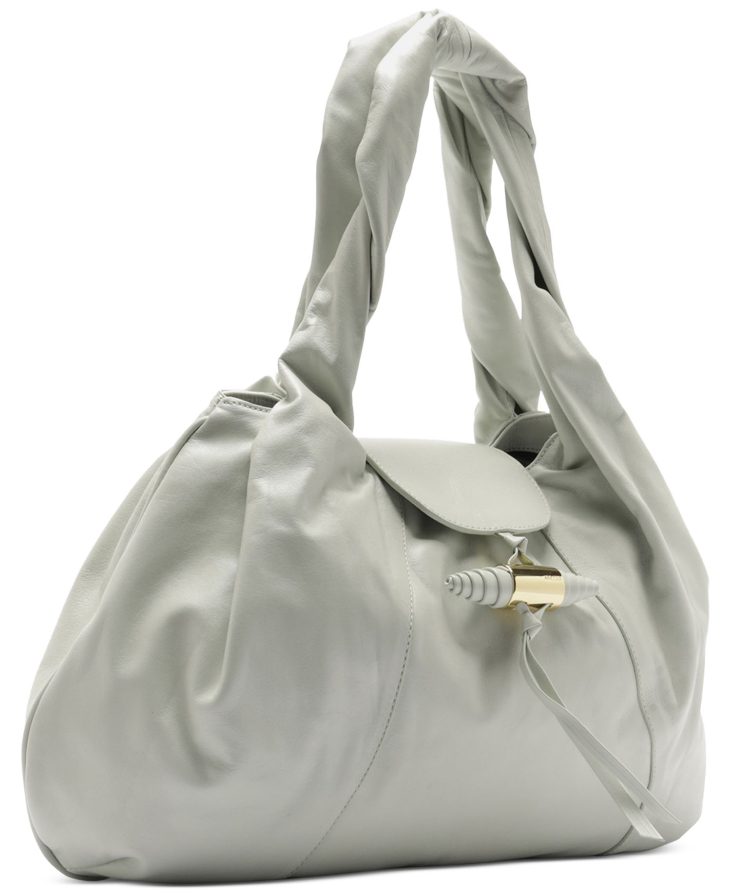 Rita Large Decorative Tassel Snap Button Hobo Handbag