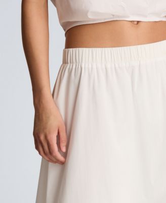 Women's Pull-On Bubble Midi Skirt