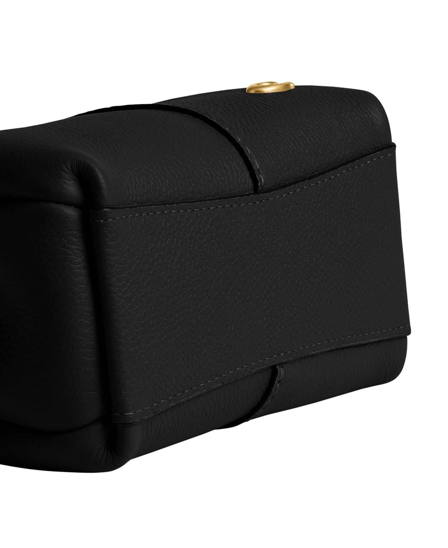 Женская сумка COACH Lana Mini Pebble Leather Shoulder 19, цвет: Латунный / Чёрный — фото 6