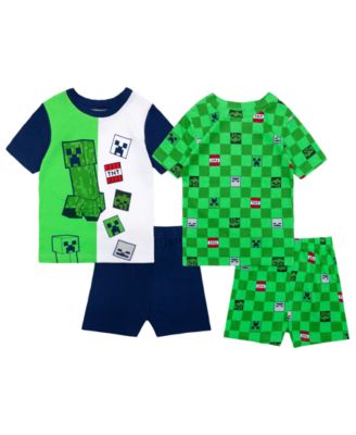 Boys' 6-12 Short-Sleeve T-Shirt and Shorts, 4-Piece Set