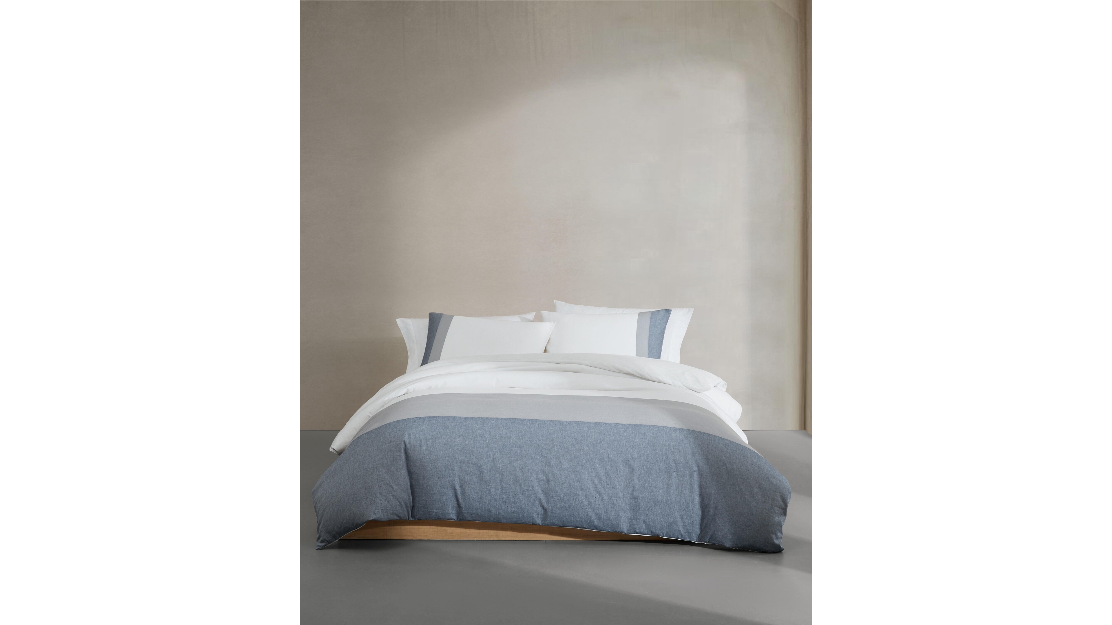 Calvin Klein Chambray Handkerchief 3-Pc. Comforter Set, King