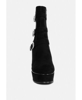 BEAUX Womens High Platform Stiletto Ankle Boots