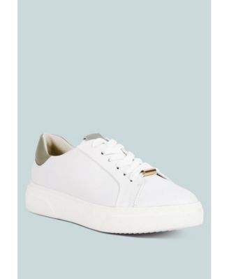 SCHICK Womens Lace Up Leather Sneakers