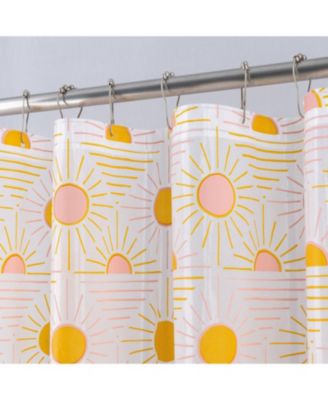90GSM Peva Glit Printed Sun Shower Curtain 70" x 72" Muti color