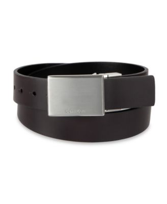 Boys' S-XL Two-In-One Reversible Plaque Buckle Dress Belt