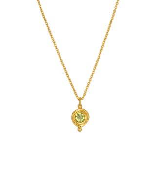 Ottoman Hands Birthstone Pendant Necklace - August 163$