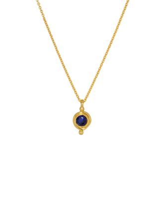 Ottoman Hands Birthstone Pendant Necklace - September 163$