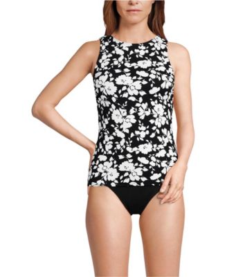 Women's High Neck UPF 50 Sun Protection Modest Tankini Swimsuit Top