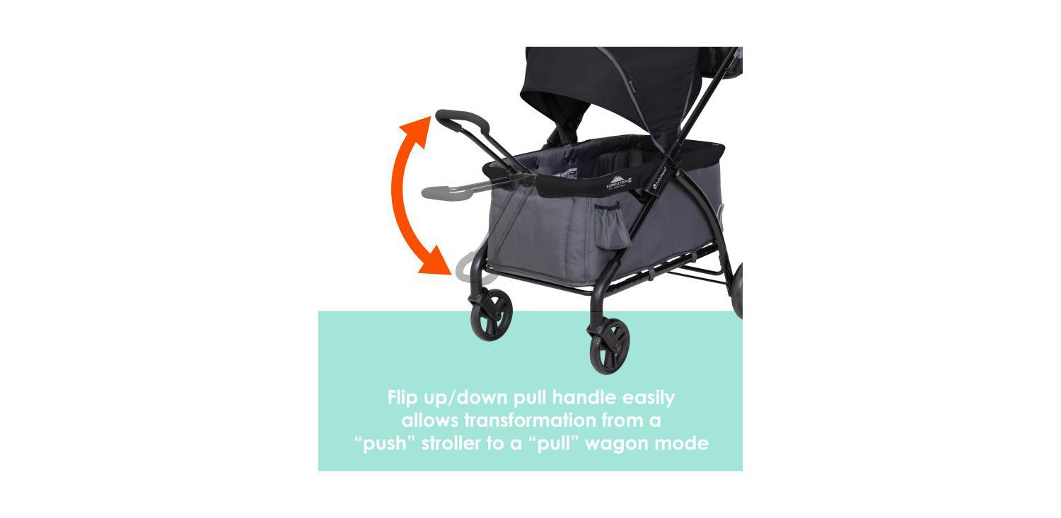 Kids Trend Tour LTE 2-in-1 Stroller Wagon - - Gravity Black