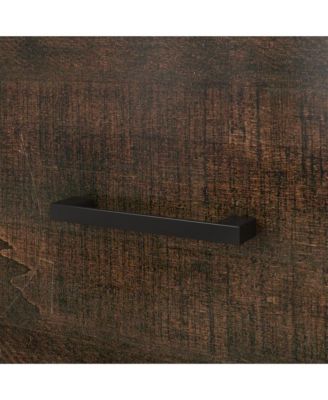 Brown 6-Drawer Finish Dresser Chest of Drawers Cabinet