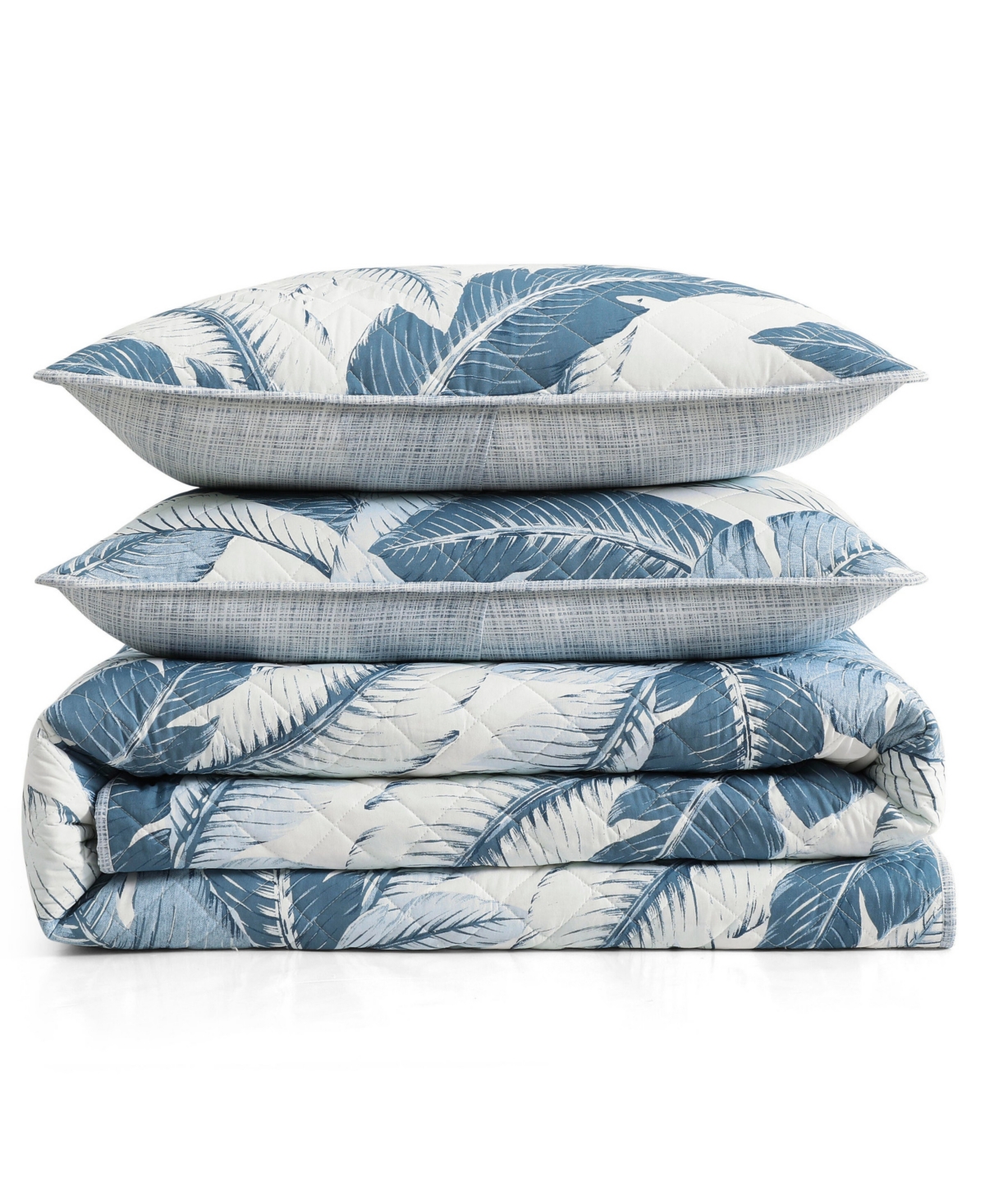 Tommy Bahama Home Vintage Palms Cotton Reversible 3-Pc. Quilt Set
