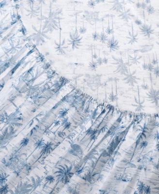 Surfside 200-Thread Count Cotton Percale 3-Pc. Sheet Set, Twin