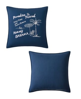 Paradise Found Cotton Decorative Pillow, 20" x 20"