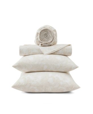 Legacy Fronds 200-Thread Count Washed Cotton 4-Pc. Sheet Set, King