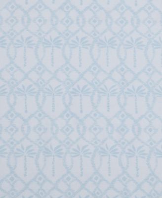 Palm Tree Ikat 200-Thread Count Washed Cotton 4-Pc. Sheet Set, Queen