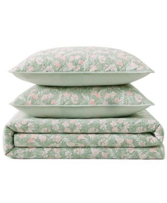 Pineapple Bloom Cotton Reversible 3-Pc. Quilt Set, Full/Queen