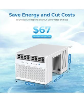 12000 BTU U-Shaped Window Air Conditioner for 550 Sq. Ft.