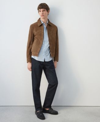 Men's Leather Pockets Jacket