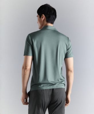 Men's Comfort Stretch Button Polo Shirt