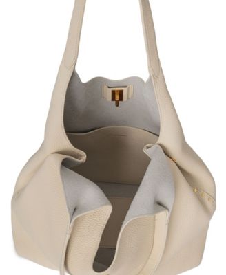 Darren Signature Extra-Large Leather Carryall Crossbody Bag