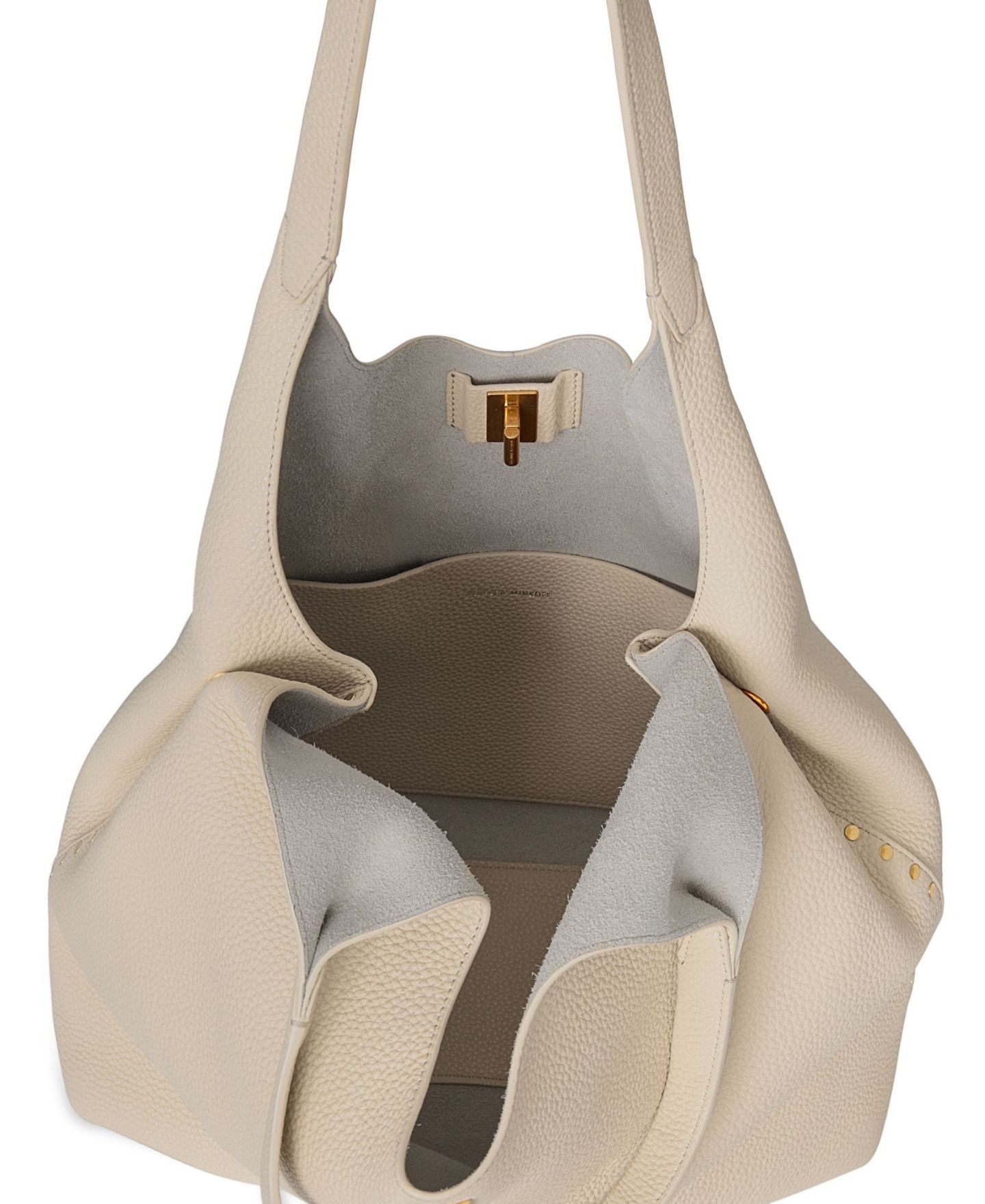 Женская сумка Rebecca Minkoff Darren Signature Large Carryall, цвет: Серо-бежевый — фото 2