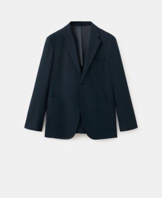 Men's Slim-Fit Pockets Jacket